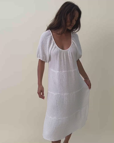 NATION LTD Mindy Peasant Dress